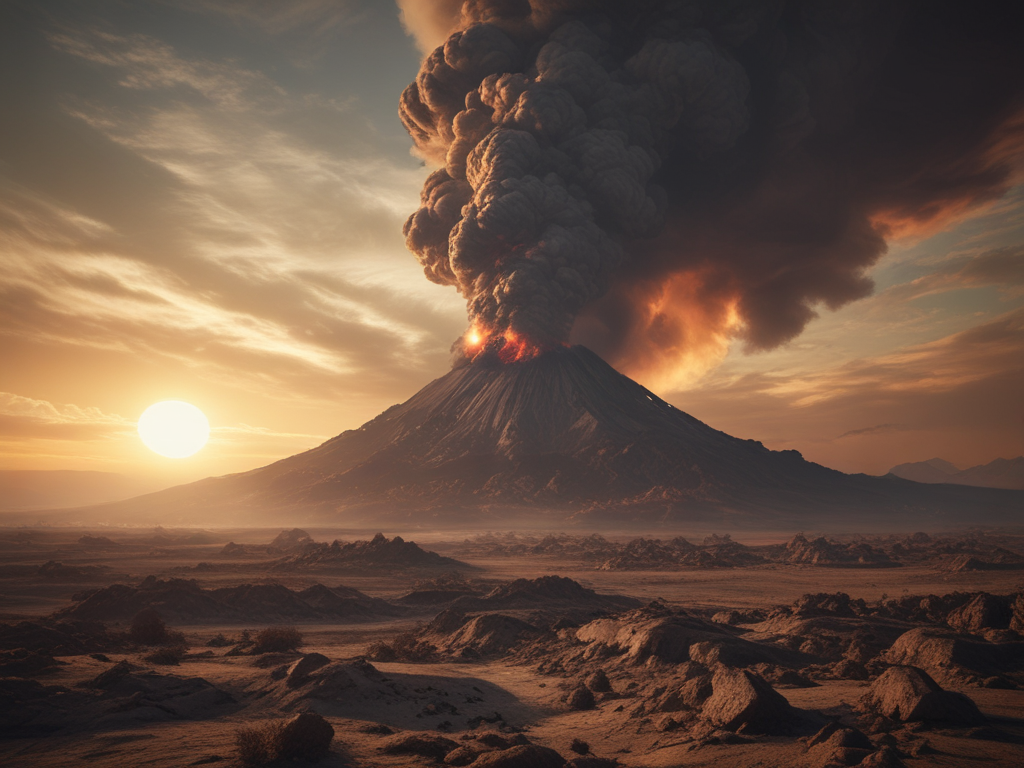 Извержение вулкана в XIV веке: как катастрофа помо